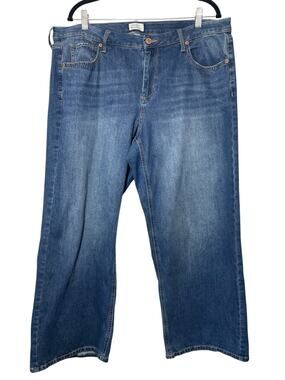 Market & Spruce Jeans Stitch Fix 18W Wide Leg Blue Denim Stretchy